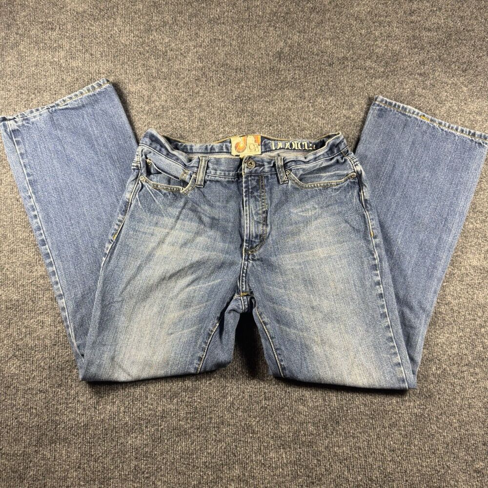 Vintage OP Ocean Pacific Jeans 32x30 Men's Bootcut Blue Denim Surf Skate Y2K